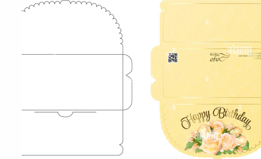 foldable printable money envelope