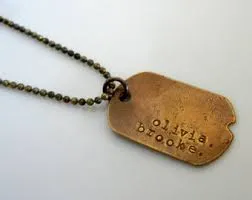 Dog Tag Necklace A Vintage Tribute to Styled Poise